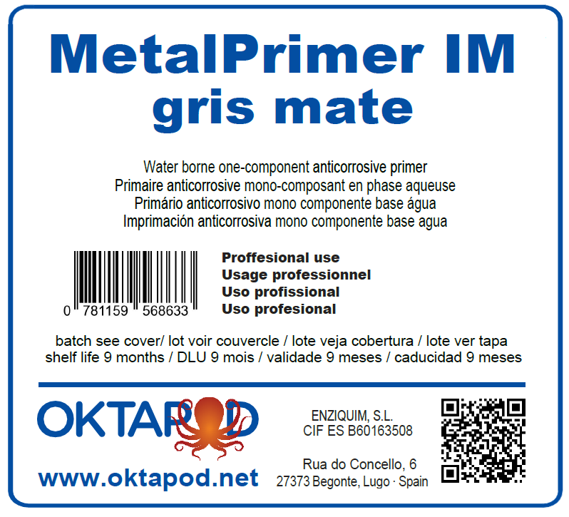 MetalPrimer IM Gris Mate 4 kg (Ud)
