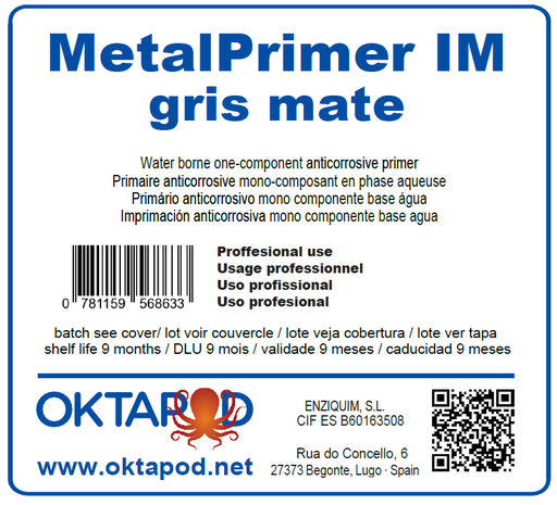 MetalPrimer IM Gris Mate 4 kg (Ud)